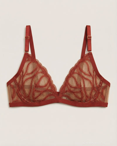 Open-Hearted Plunge Bra - Sienna - Bra