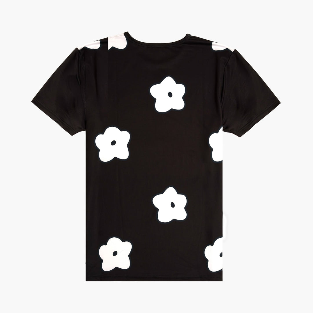 Aqua Terra Flower Patch Tee - Black
