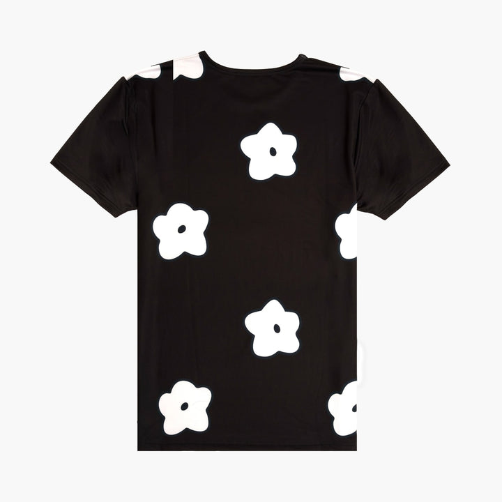Aqua Terra Flower Patch Tee - Black