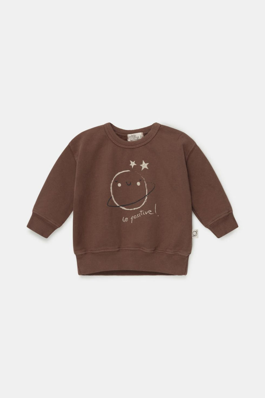 Organic baby print sweatshirt - Brown - Crewneck Sweatshirt
