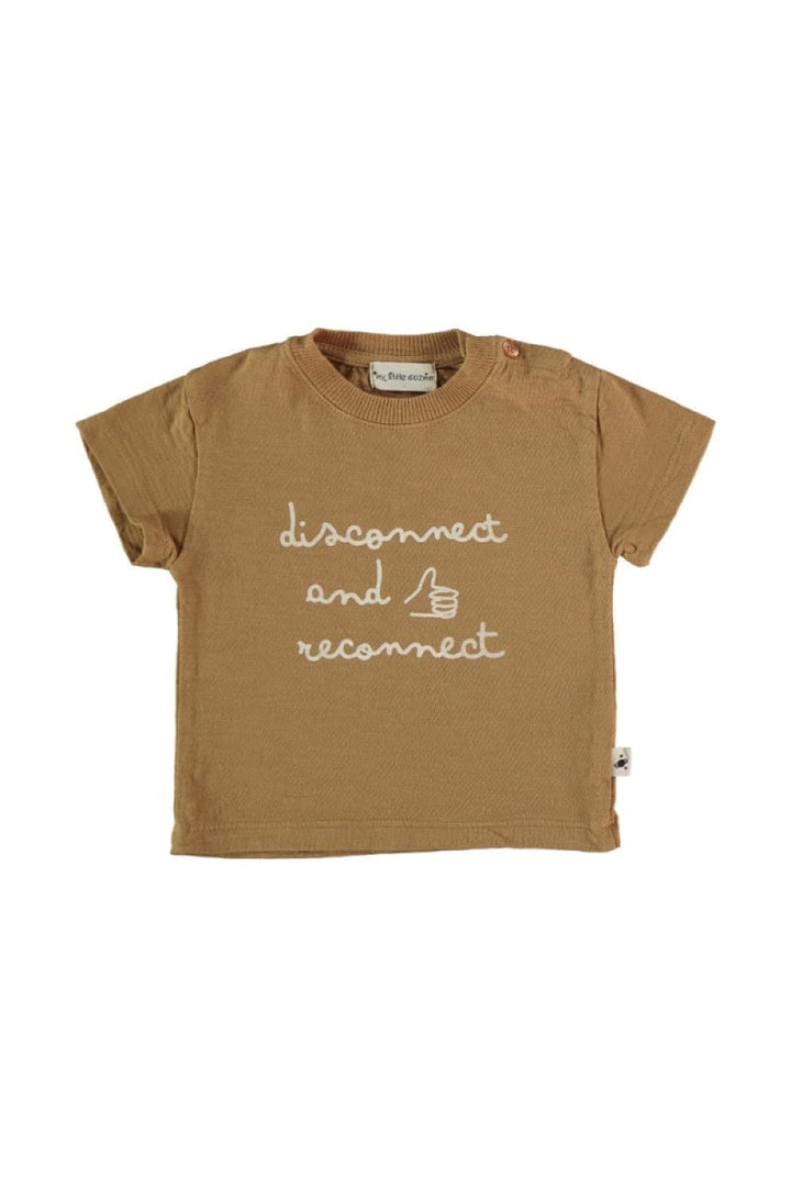 Organic Baby T-Shirt Reconnect - Peanut - 3M - T-shirt
