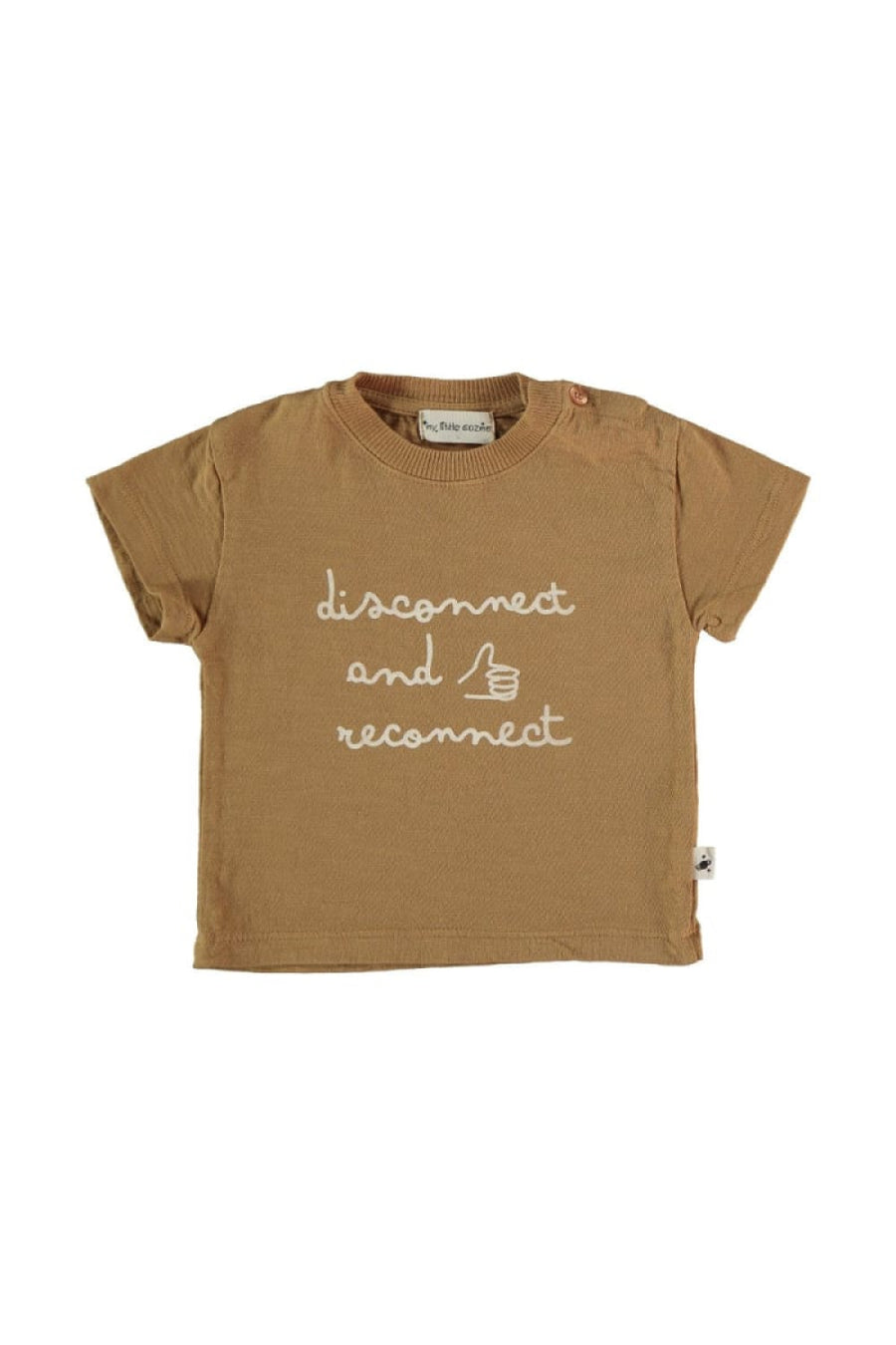 Organic Baby T-Shirt Reconnect - Peanut - 3M - T-shirt