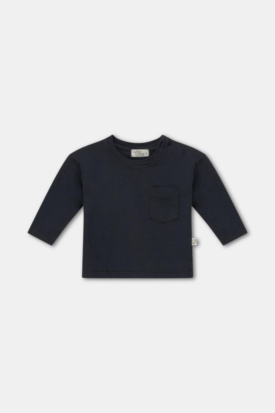 Organic basic baby t-shirt - Dark grey - T-shirt
