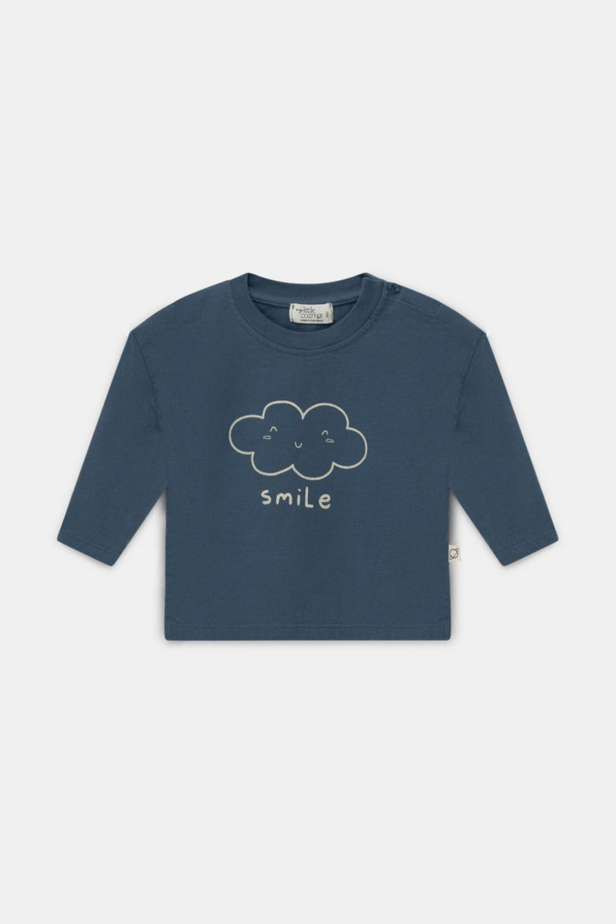 Organic basic print baby t-shirt - Blue - shirt - baby