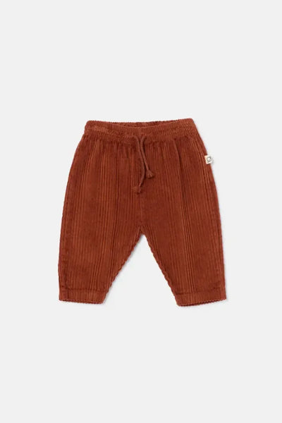Organic Corduroy Baby Pants - Brown - 6M - Pants