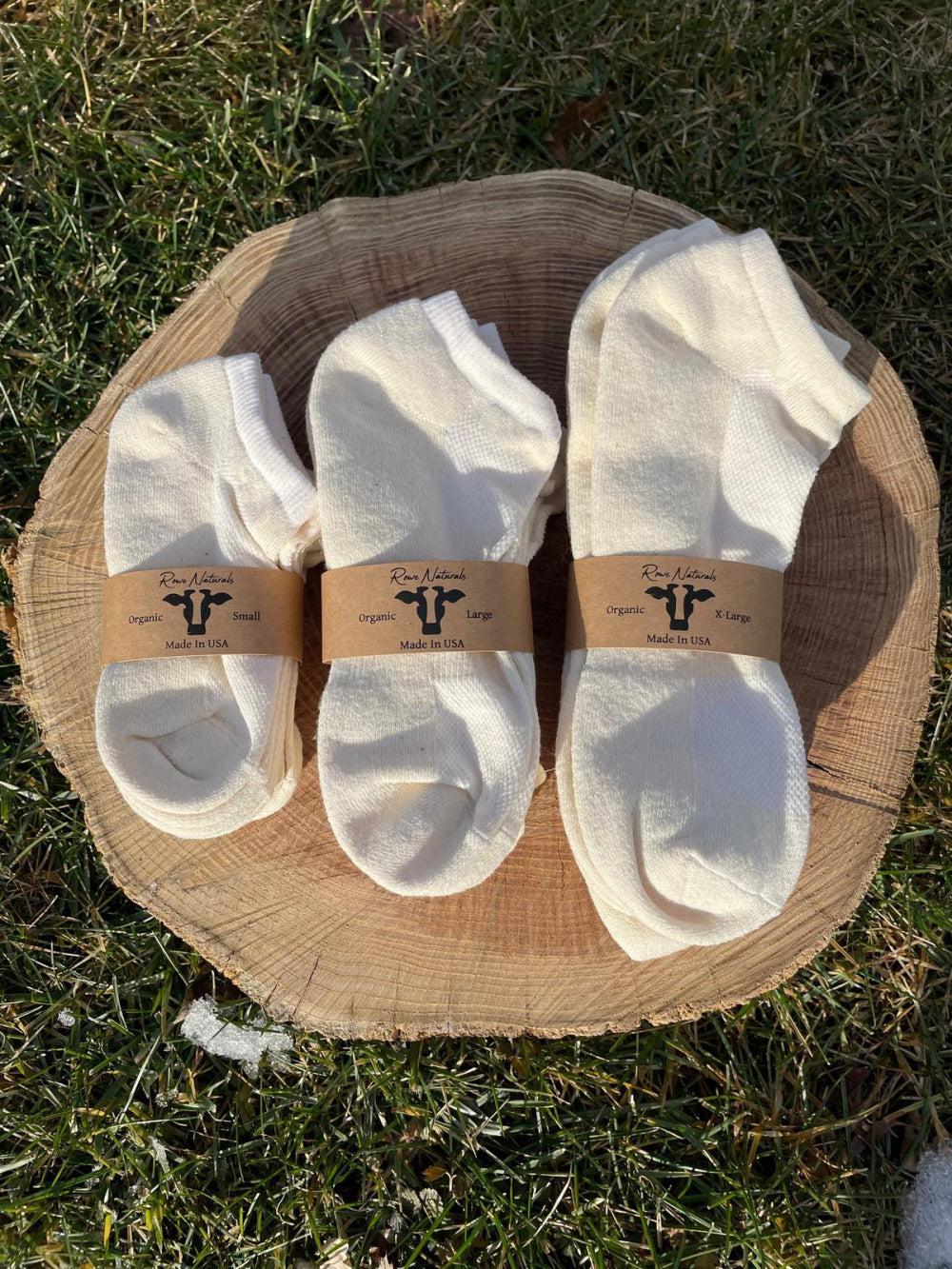 Organic Cotton Ankle Socks- 3 pack - ’Socks - Baby Kids Teen Adult’
