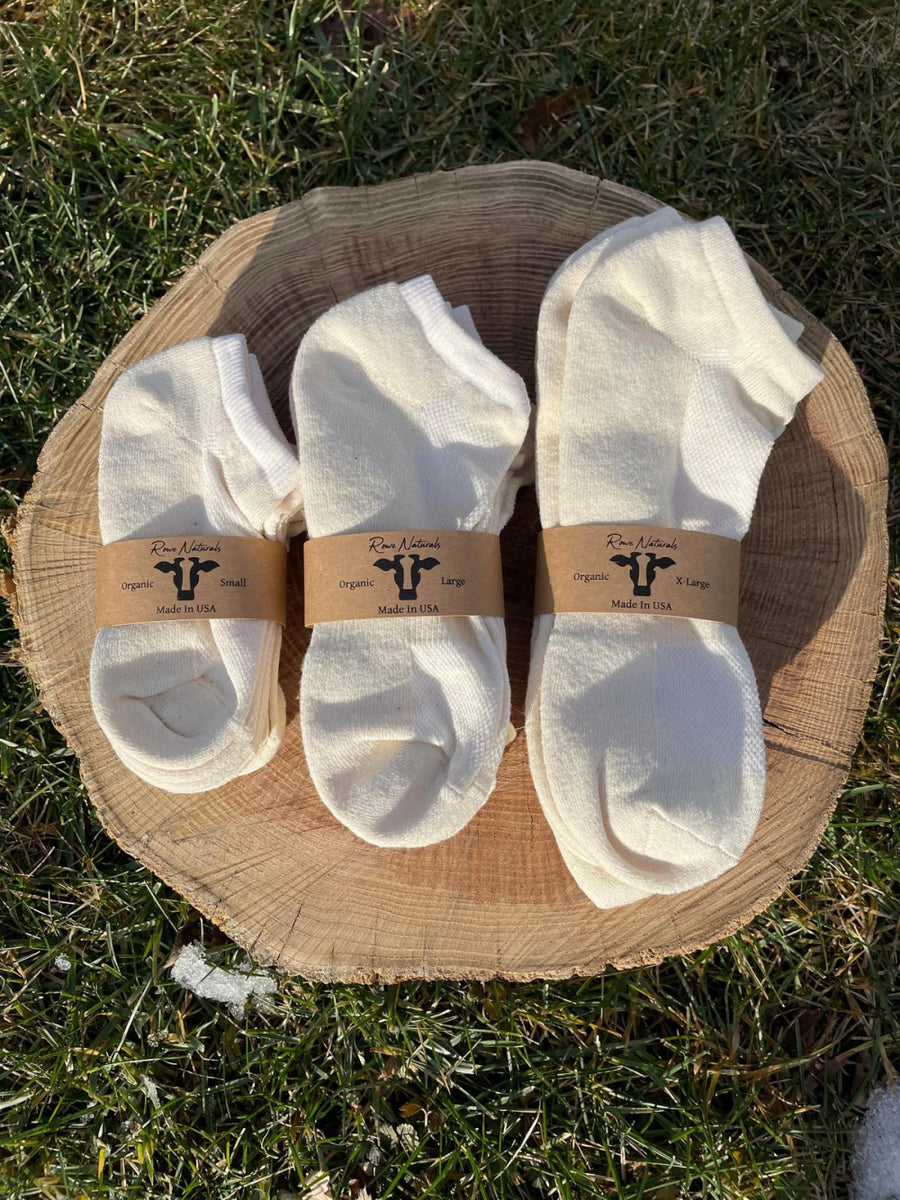 Organic Cotton Ankle Socks- 3 pack - ’Socks - Baby Kids Teen Adult’