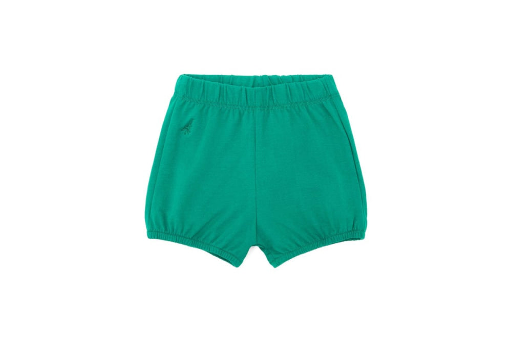 Organic Cotton Bloomers - Happy Green - 0-6 Months - Shorts