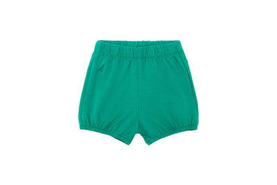 Organic Cotton Bloomers - Happy Green - 0-6 Months - Shorts