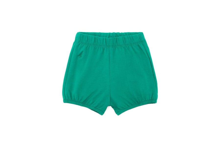 Organic Cotton Bloomers - Happy Green - 0-6 Months - Shorts