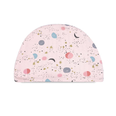 Organic Cotton Hat - Pink moon & stars - Onesize - Hat
