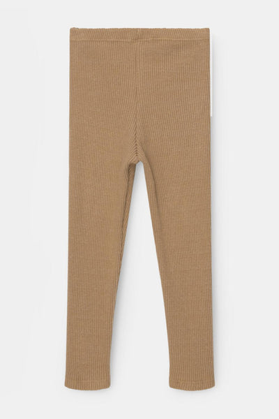 Organic cotton leggings - Camel - Leggings