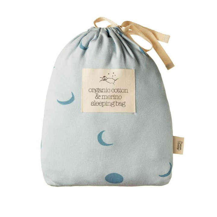Organic Cotton & Merino Sleeping Bag - Lunar Blue Print - 0-24m - Sleeping Bag