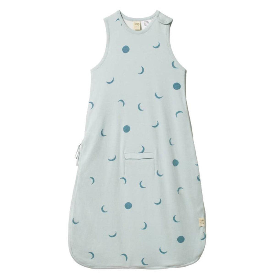 Organic Cotton & Merino Sleeping Bag - Lunar Blue Print - 0-24m - Sleeping Bag