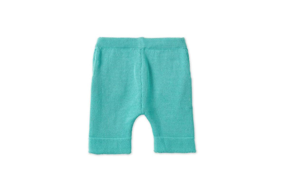 Organic Cotton Nordic Knit Shorts - Copper Green - Shorts