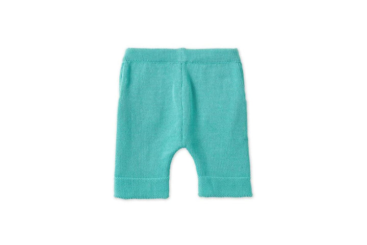 Organic Cotton Nordic Knit Shorts - Copper Green - Shorts