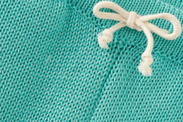 Organic Cotton Nordic Knit Shorts - Copper Green - Shorts