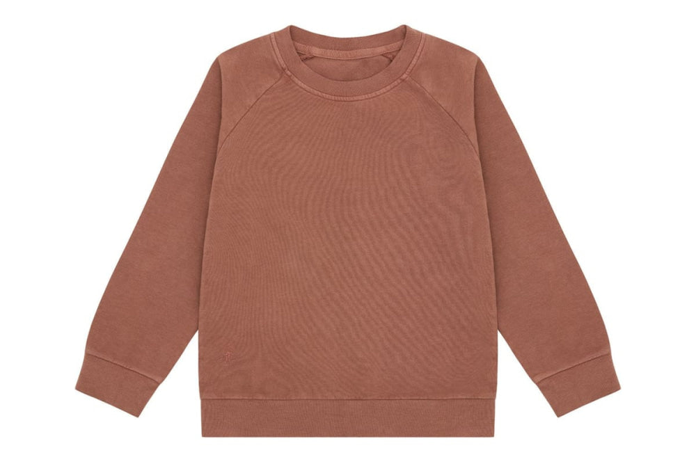 Organic Cotton Pullover - Clay Pink - Beetroot Plant Dye - Crewneck Sweatshirt