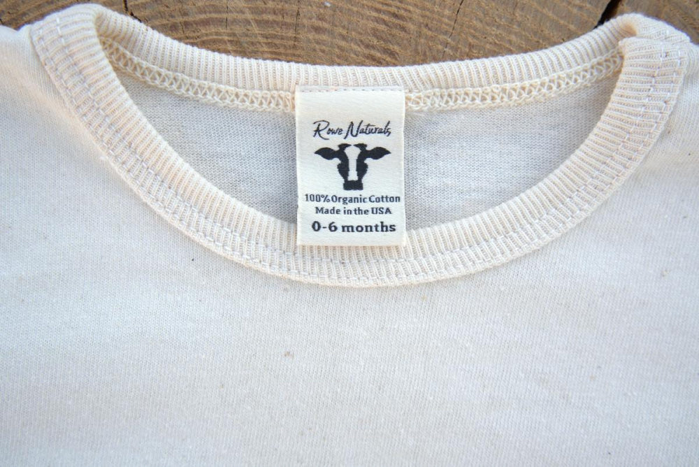 Organic Cotton Short Sleeve Baby T-shirt-Undyed - ’T-shirt - Baby Kids Teen Adult All Pet’