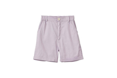 Organic Cotton Woven Bermuda Shorts - Lavender - Bermuda Short