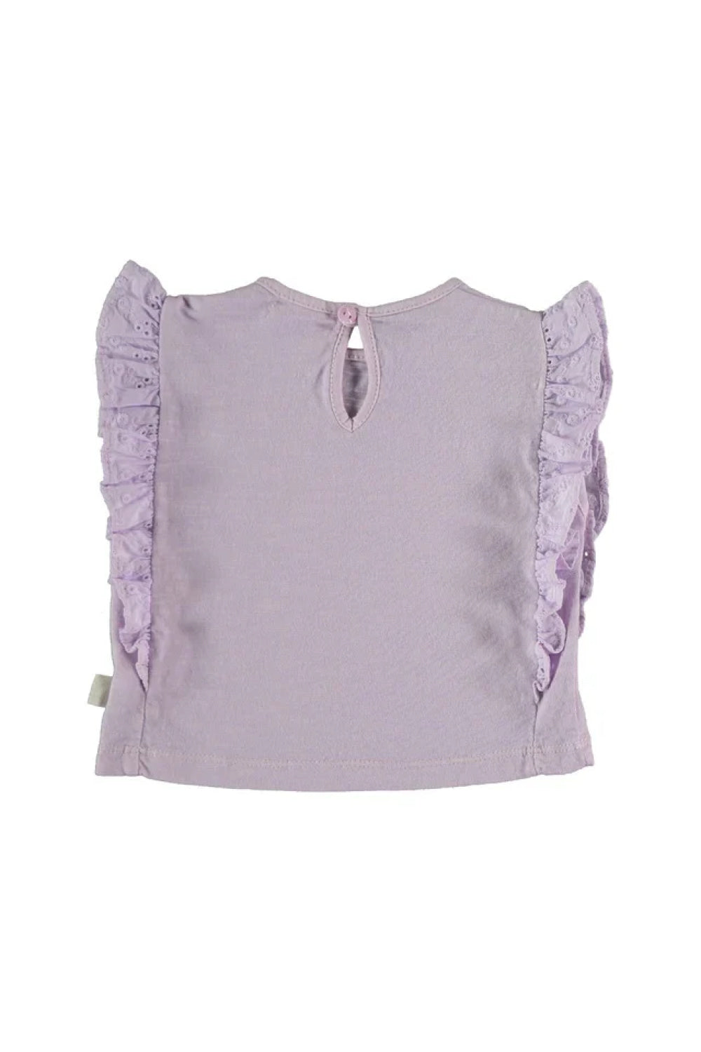 Organic Embroidered Baby T-Shirt - Mauve - 3M - Tank Top