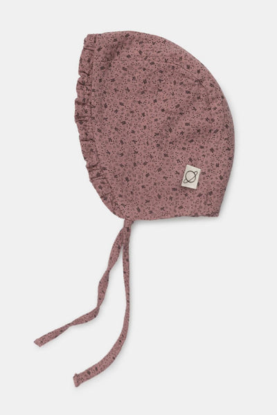 Organic gauze baby bonnet - Pink - Bonnet