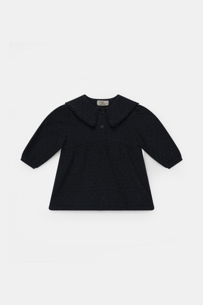 Organic gauze baby dress - Dark grey - Dresses