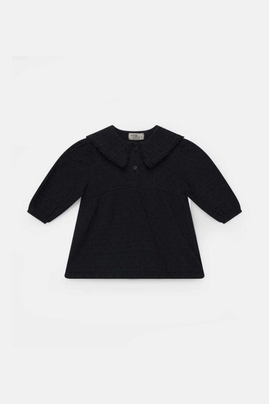 Organic gauze baby dress - Dark grey - Dresses