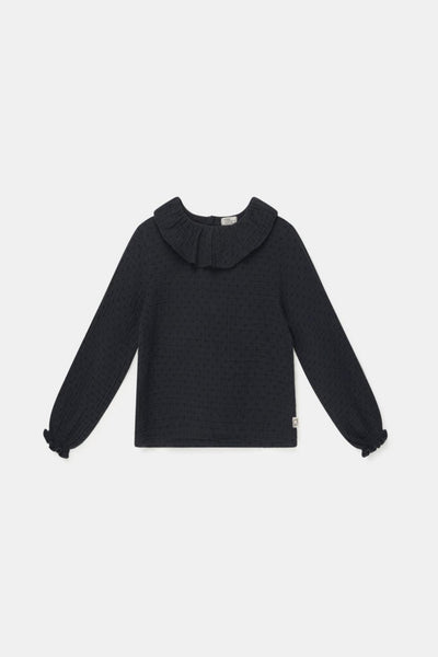 Organic gauze blouse - Dark grey - Blouse