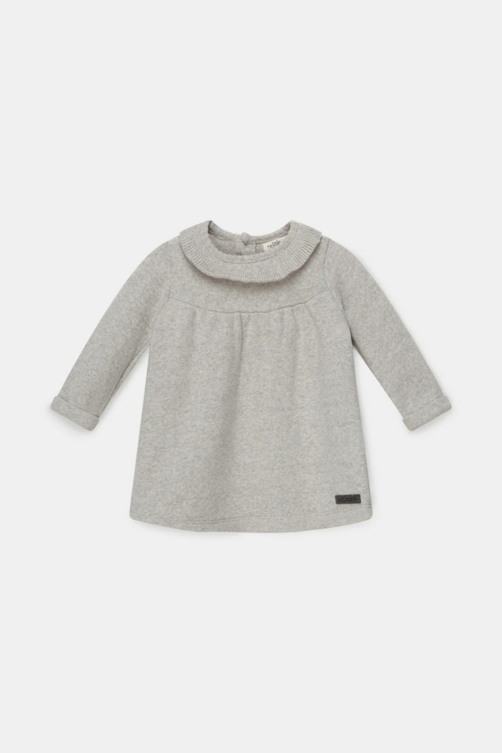Organic knit baby dress - Light grey - Dresses