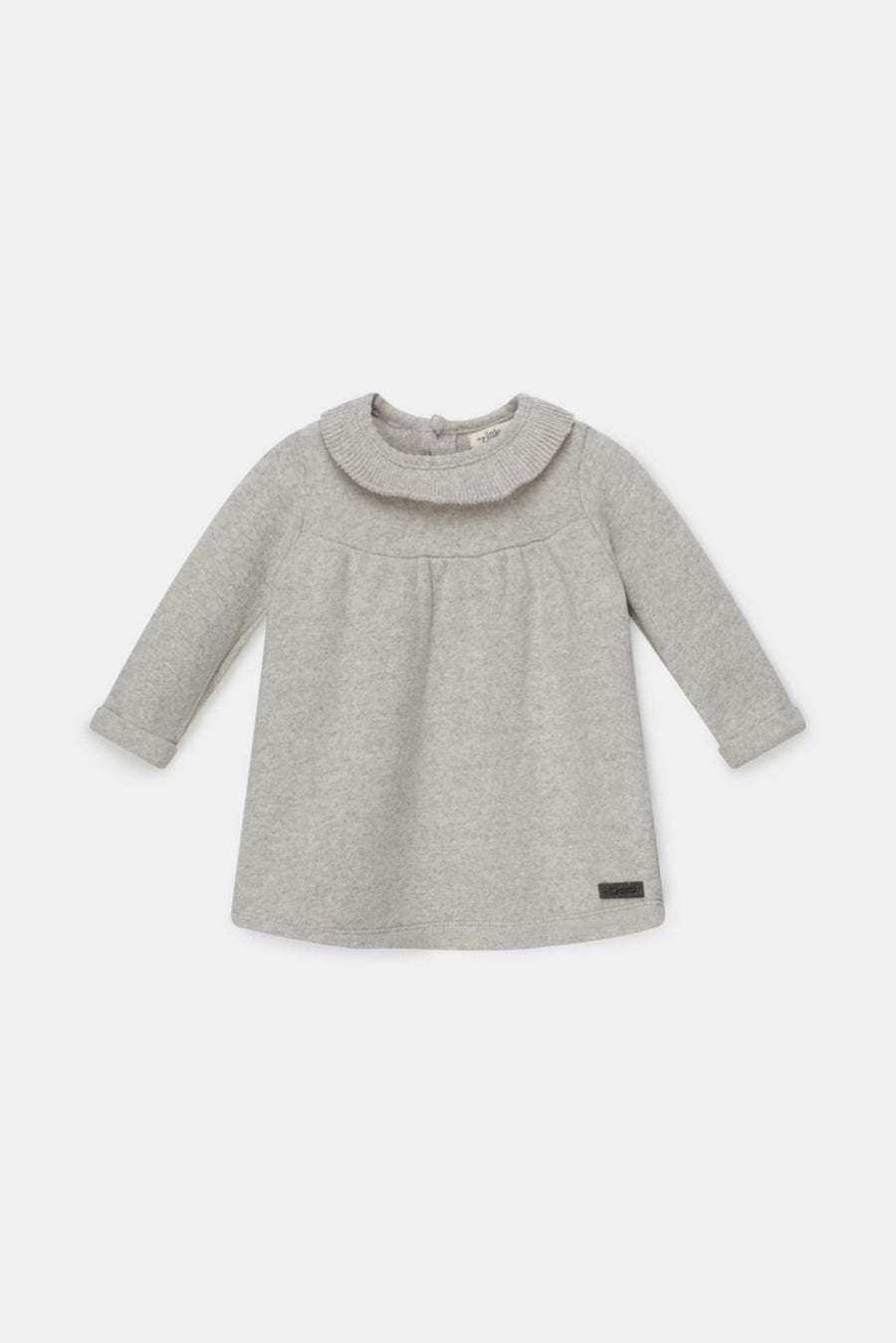Organic knit baby dress - Light grey - Dresses