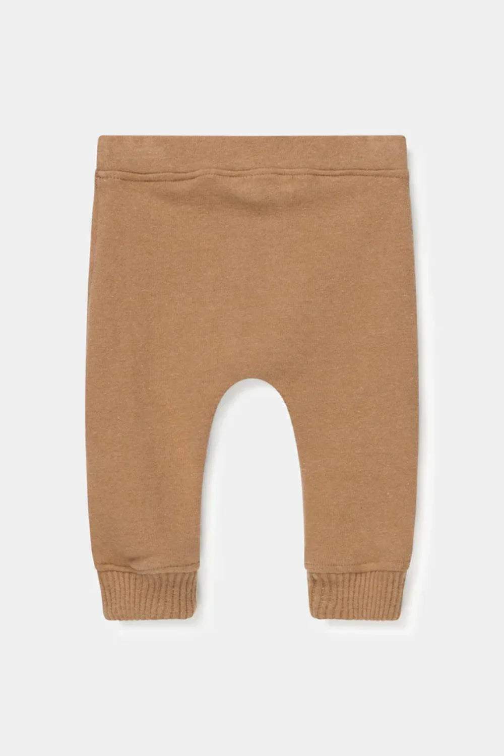 Organic knit baby pants - Camel - Pants
