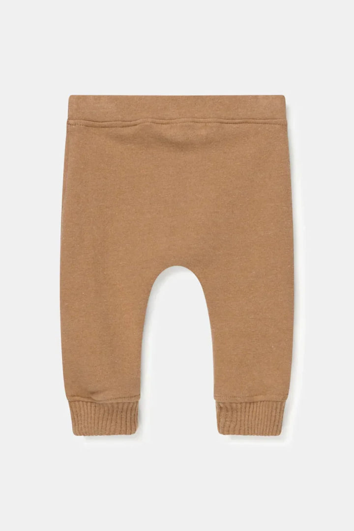 Organic knit baby pants - Camel - Pants