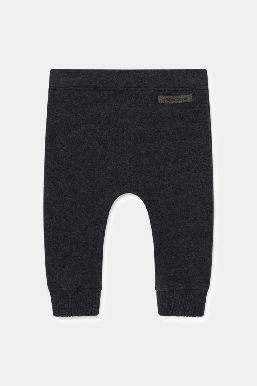 Organic knit baby pants - Dark grey - pants - baby
