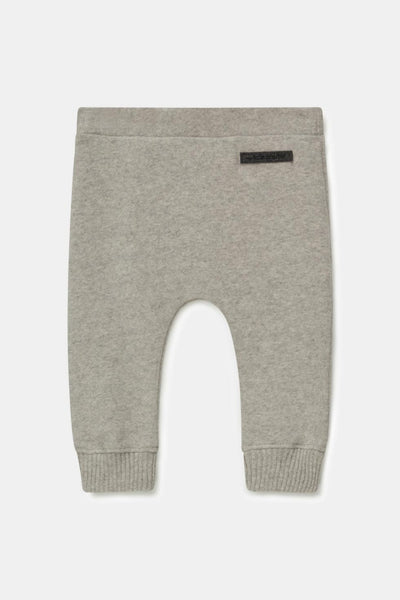 Organic knit baby pants - Light grey - 9M - Pants