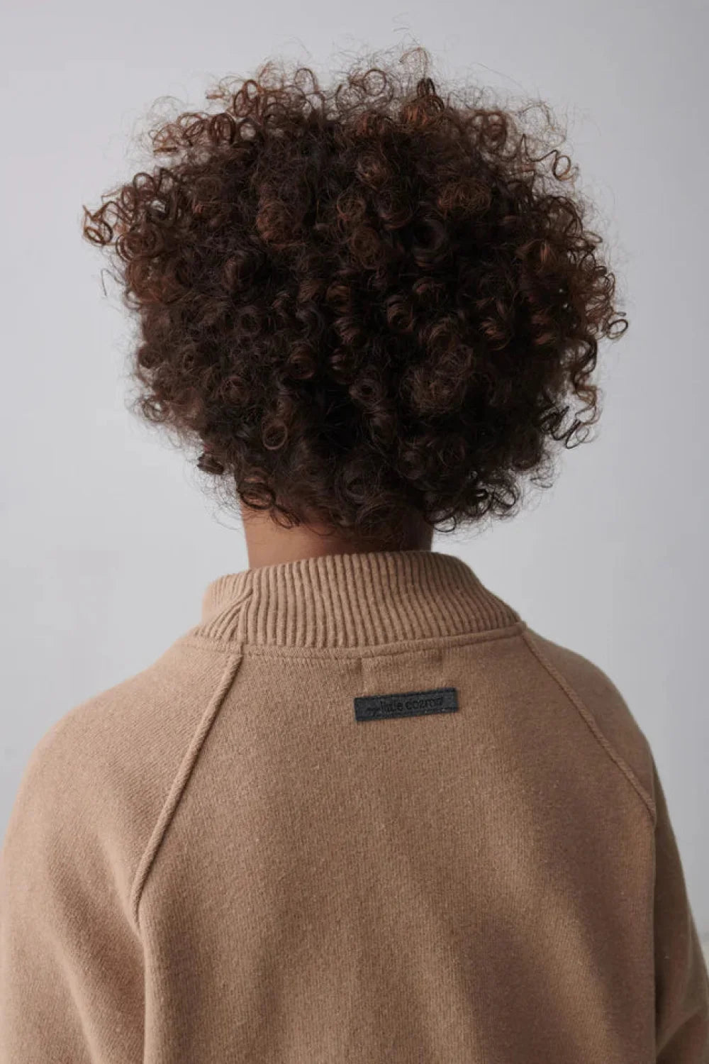 Organic knit jacket - Camel - Zip-up Sweatshirt