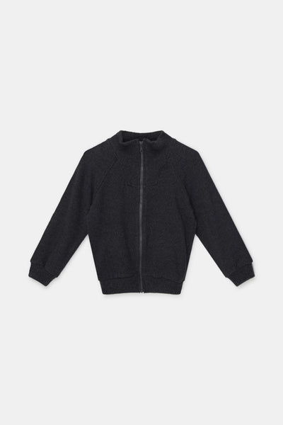 Organic knit jacket - Dark grey - Zip-up Sweatshirt
