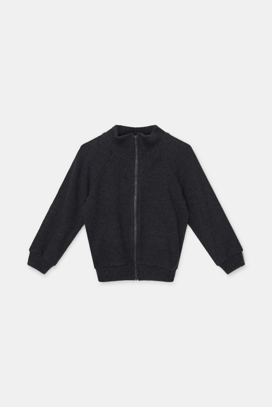 Organic knit jacket - Dark grey - Zip-up Sweatshirt