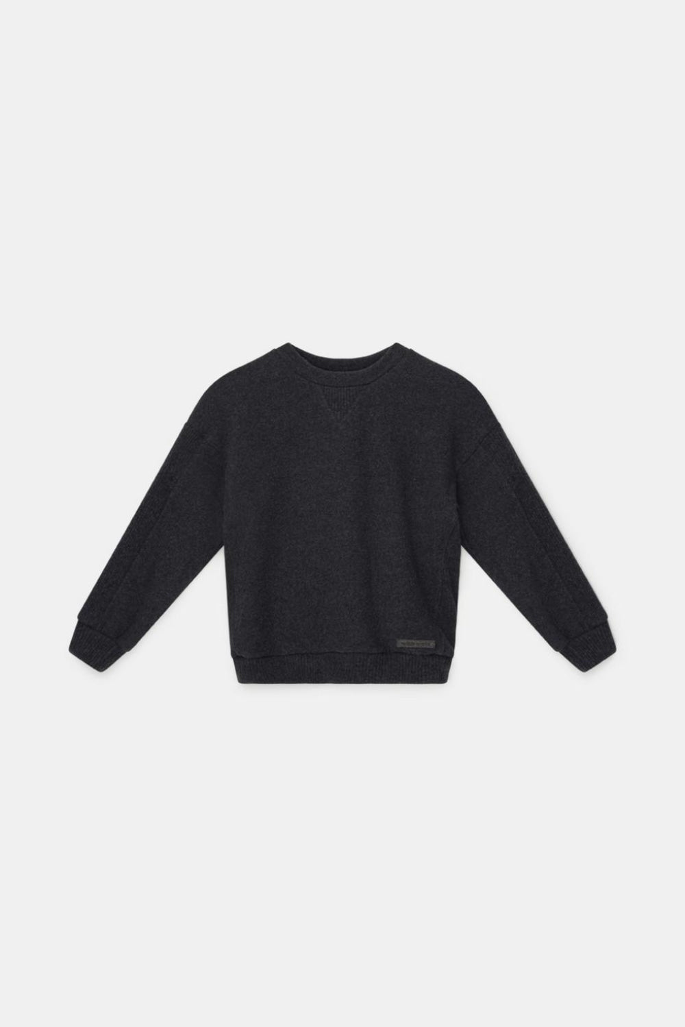 Organic knit sweater - Dark grey - Crewneck Sweatshirt