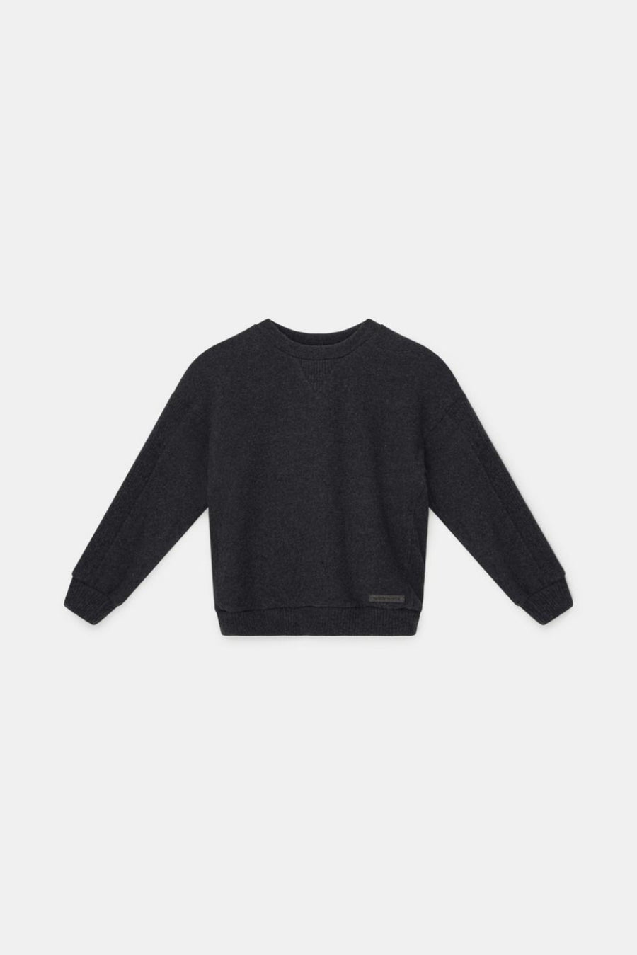 Organic knit sweater - Dark grey - Crewneck Sweatshirt