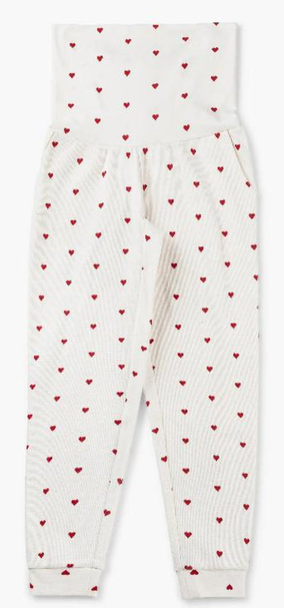 Organic Lounge Pant - Tiny Hearts - Joggers