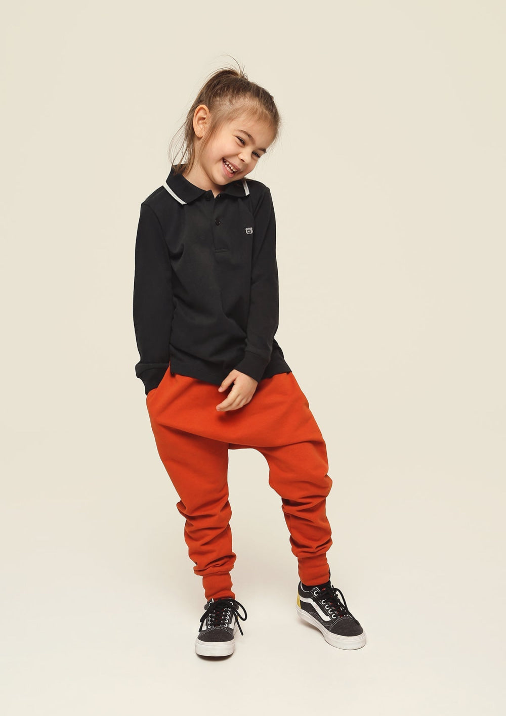 Organic LS Jersey Polo - Black Ink - Polo