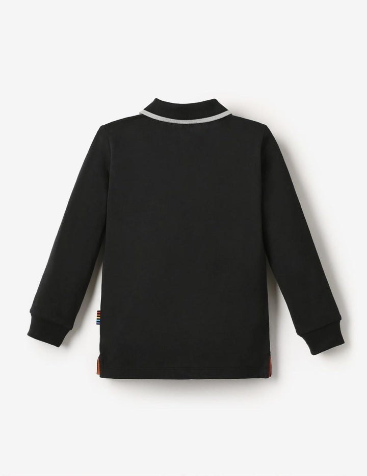 Organic LS Jersey Polo - Black Ink - Polo