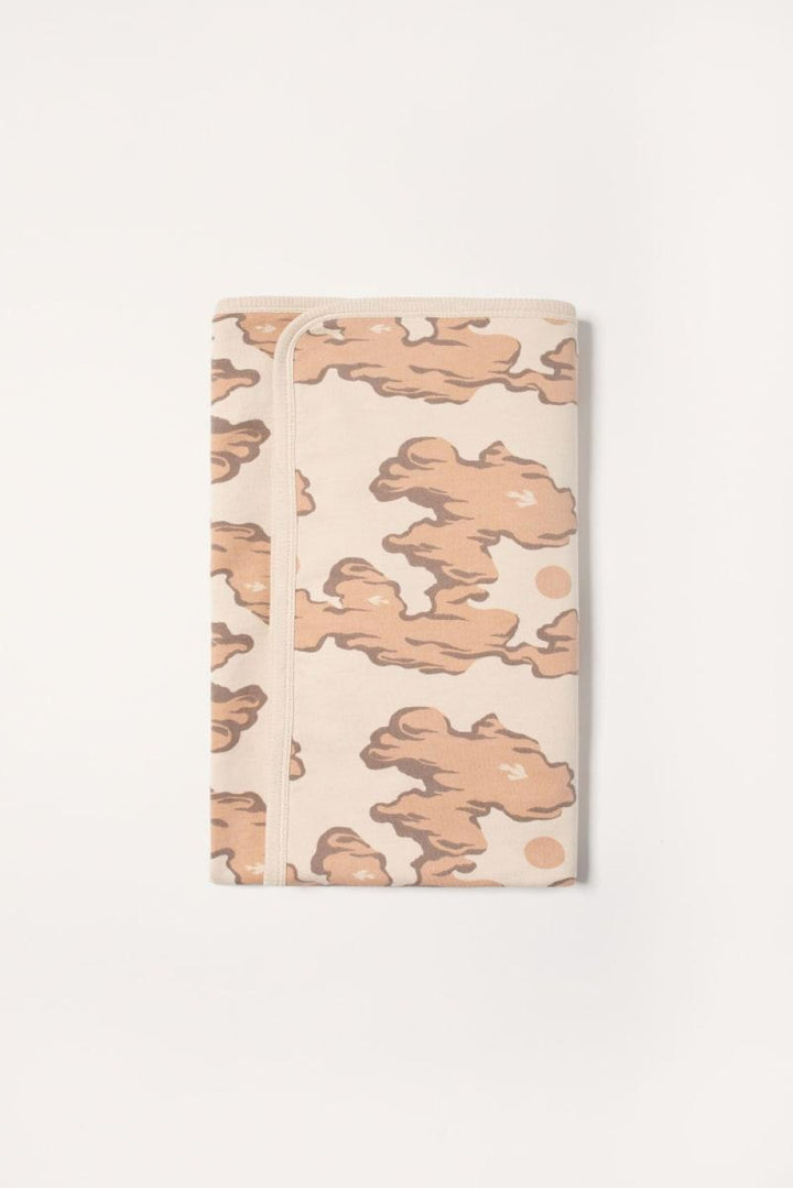 Organic Pima cotton baby blanket - Pink Clouds - One Size - Blanket