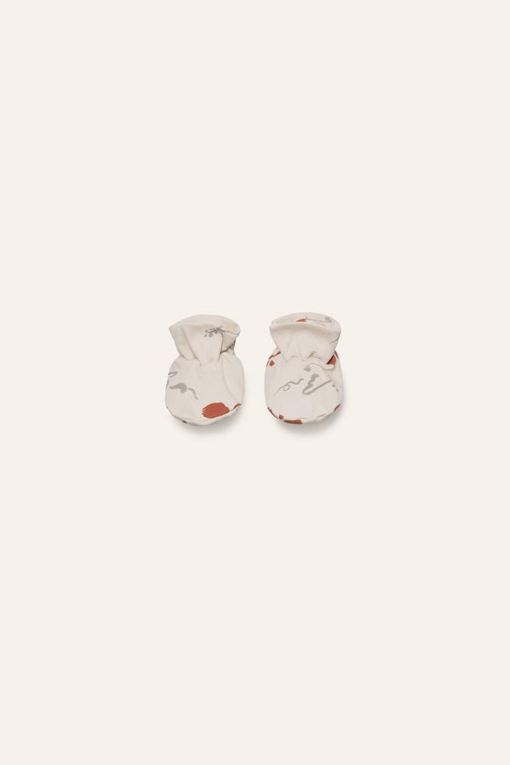 Organic Pima Cotton Baby Booties - Peace - Bootie