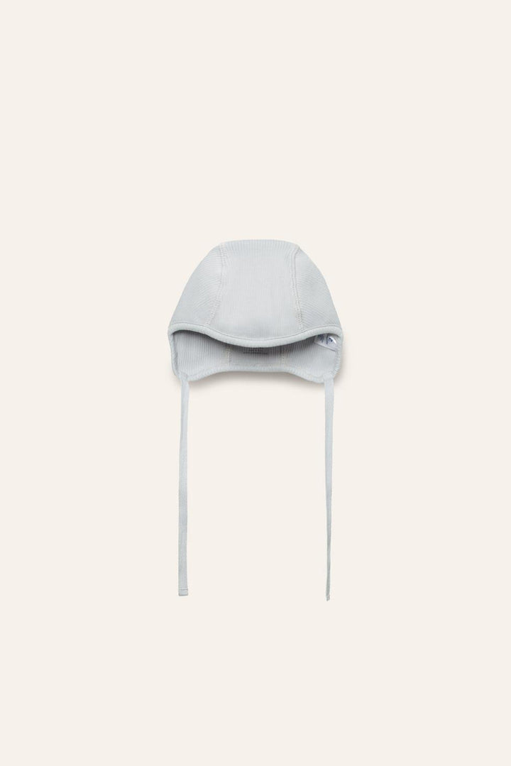 Organic Pima Cotton Baby Hat - Blue - Bonnet