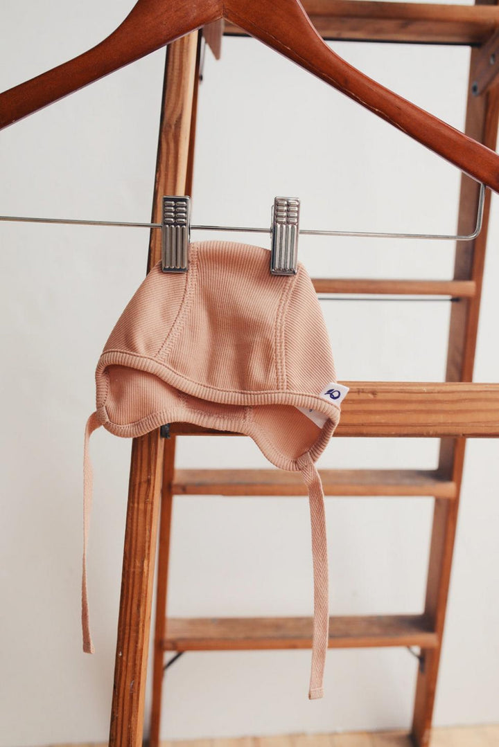 Organic Pima Cotton Baby Hat - Pink - Bonnet