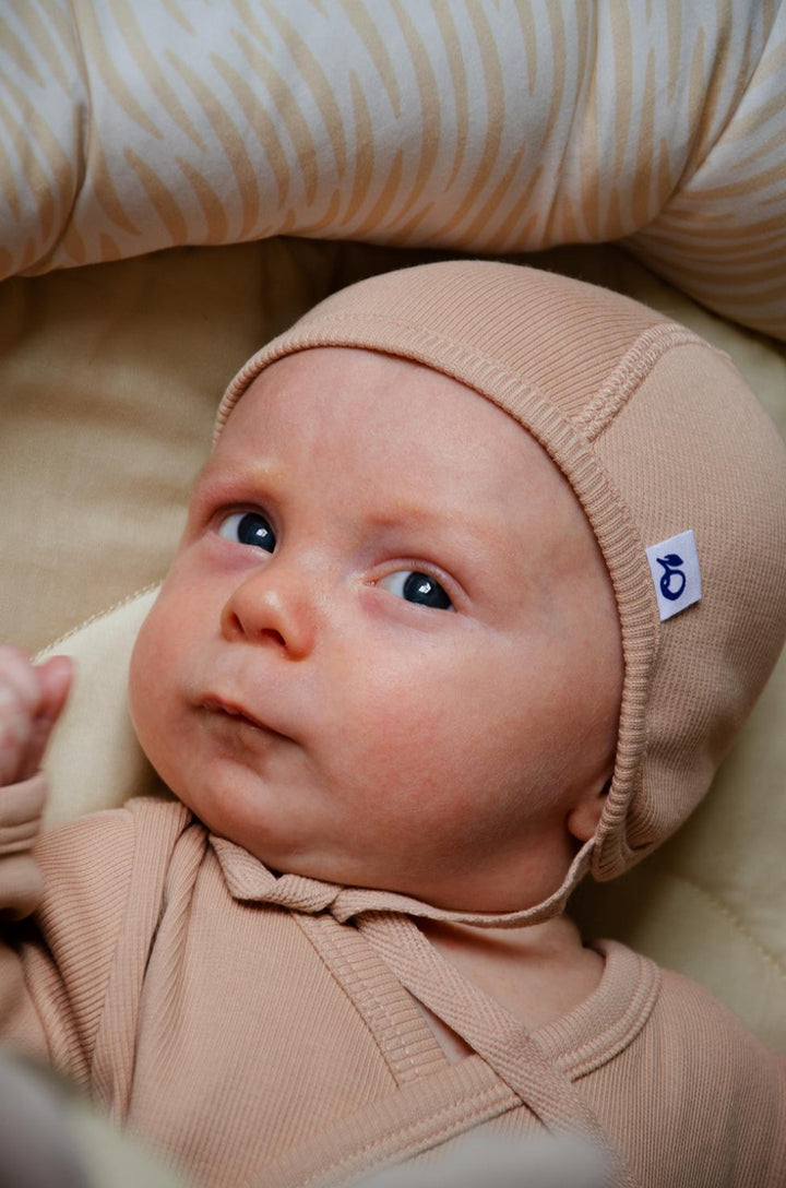 Organic Pima Cotton Baby Hat - Pink - Bonnet