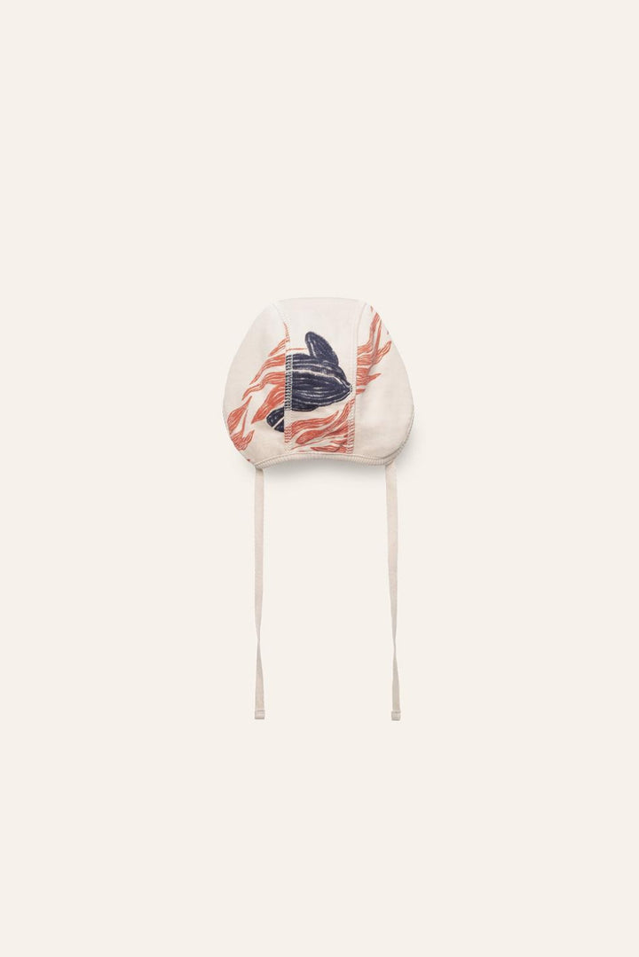 Organic Pima Cotton Baby Hat - Whale - Bonnet