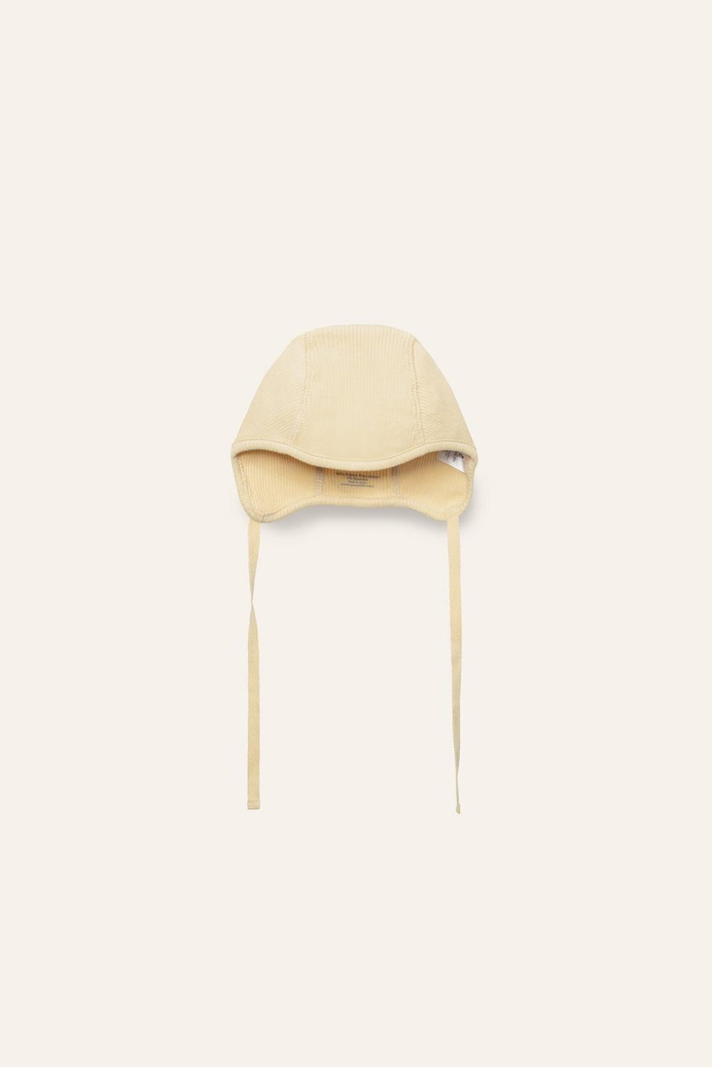 Organic Pima Cotton Baby Hat - Yellow - Bonnet